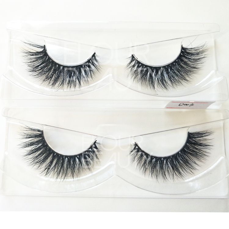 100% handmade 3D mink strip eyelashes factory ED68